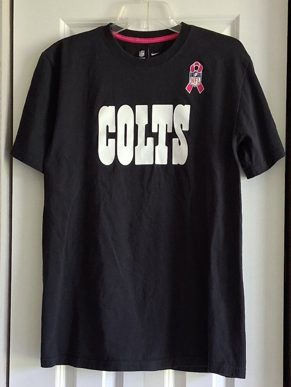 NIKE NFL Team Apparel Indianapolis Colts Black & White Tee Women's Size L